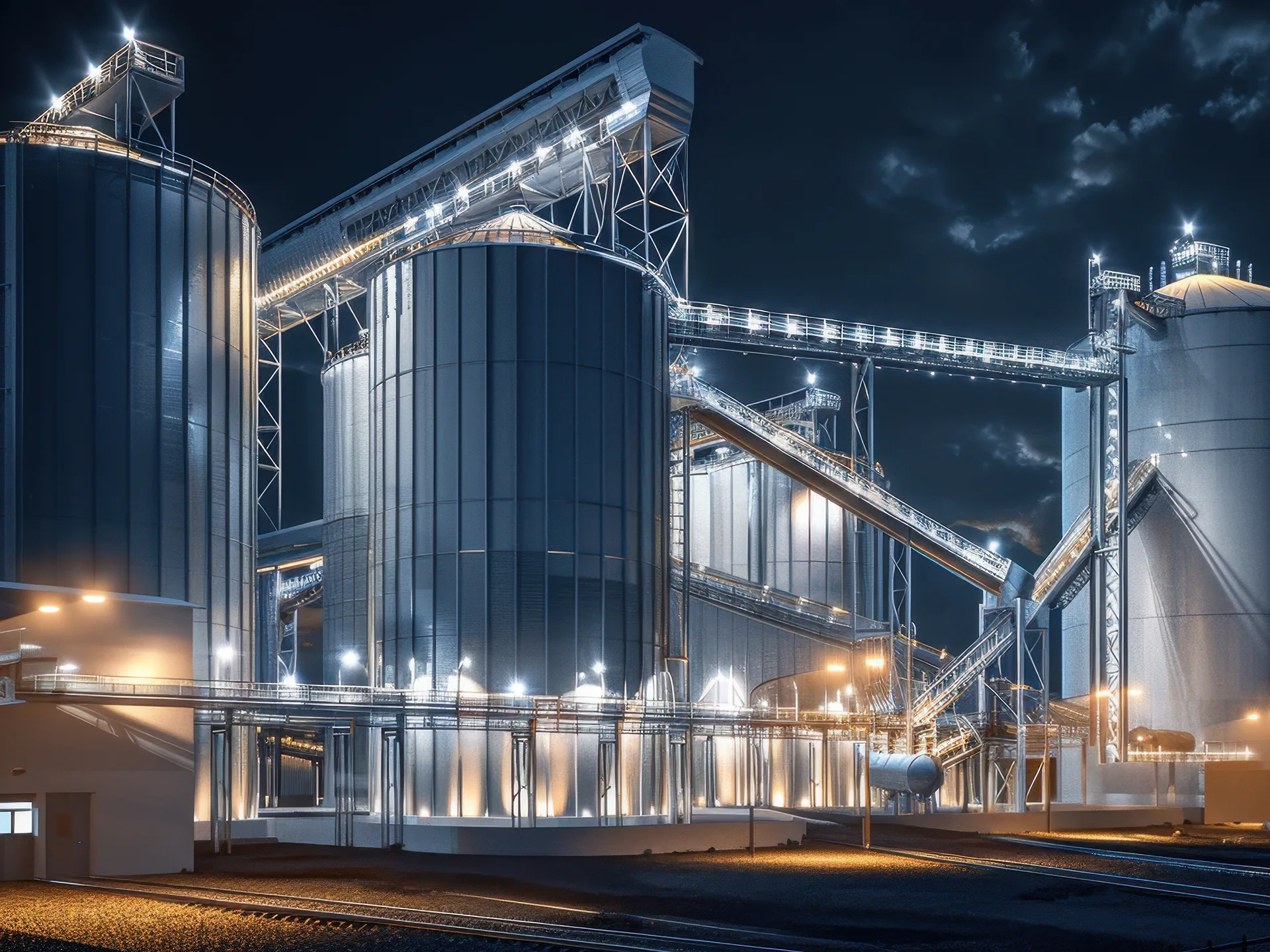 Grain Processing Lighting