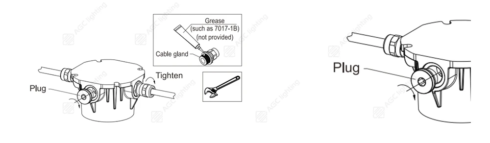 Explosion Proof lighting Stopping Plugs