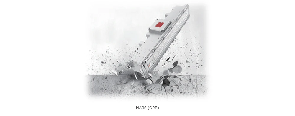 HA06 explosion proof linear light made of GRP material
