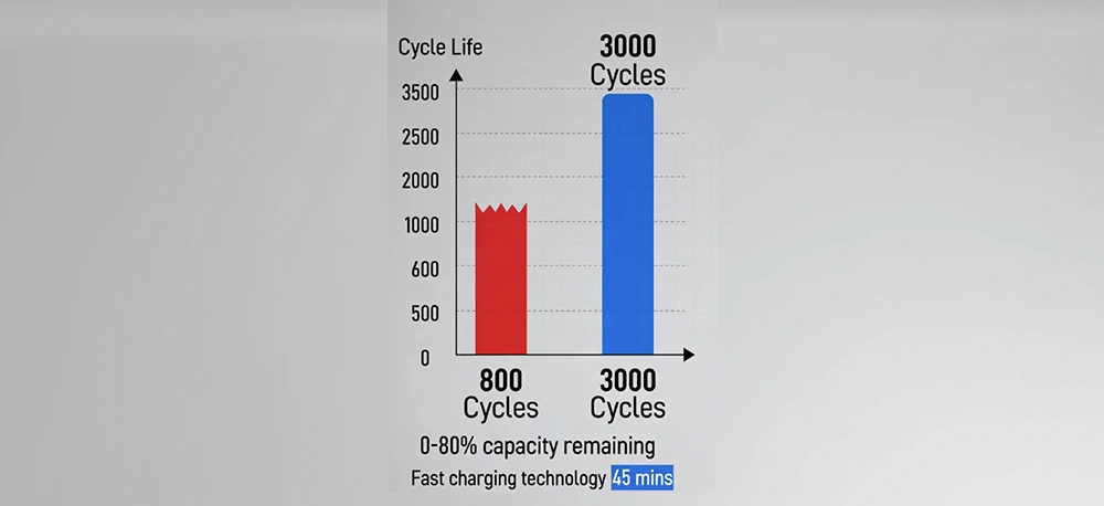 Ni Cd batteries and LiFePO₄ batteries life cycle