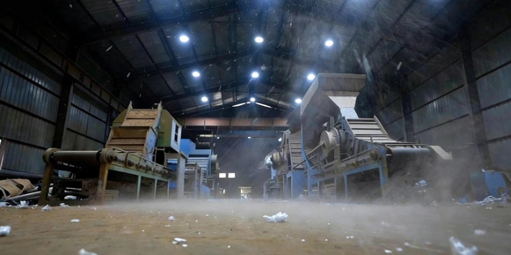 Plastic dust in Plastic Recycling Plants