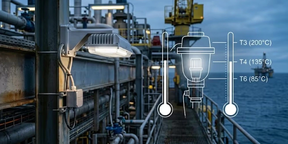 Explosion-Proof Lighting: Temperature Class Selection for T3, T4 & T6