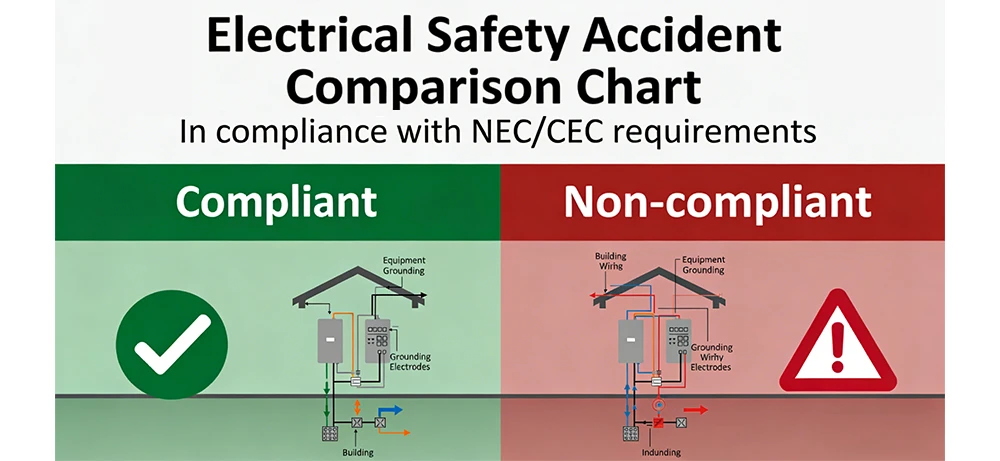 electrical safety accident comparision chart