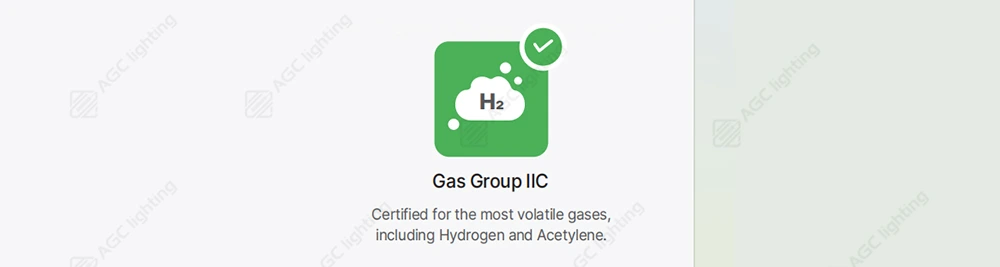 explosion proof lights gas group IIC rated