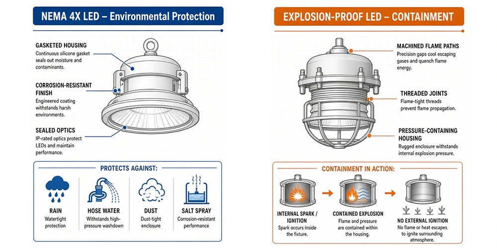 Does NEMA 4X Mean Explosion-Proof
