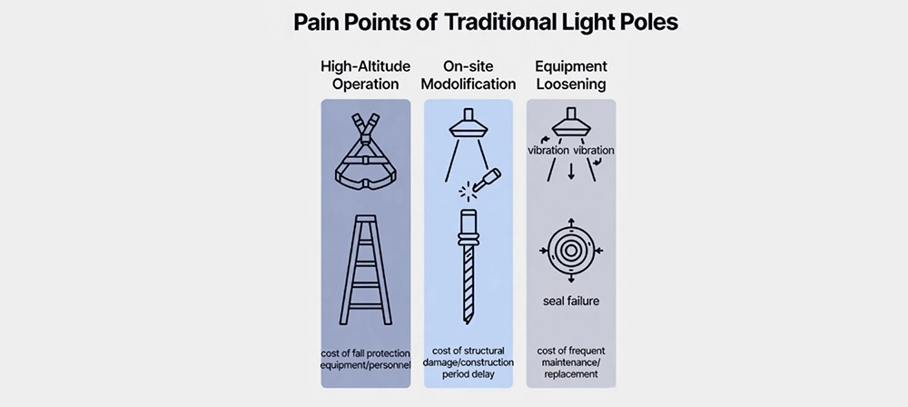 pain points of traditional light pole