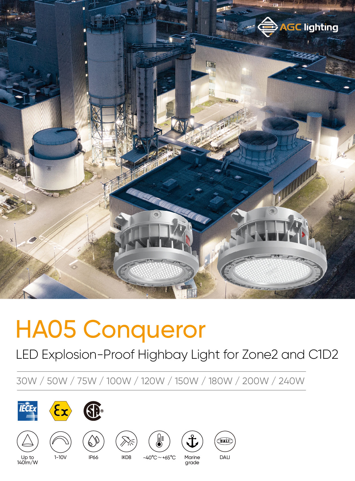 HA05 explosion proof lights for zone 2 c1d2(1)